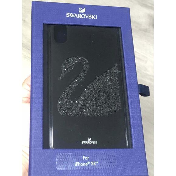 SWAROVSKI SWAN Black IPHONE XR Case - Picture 1 of 5